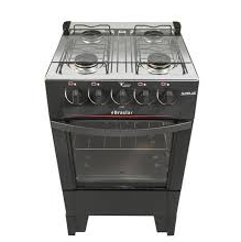 FOGAO 4B BRASLAR PISO NEW SIRIUS SIMPLES BLACK