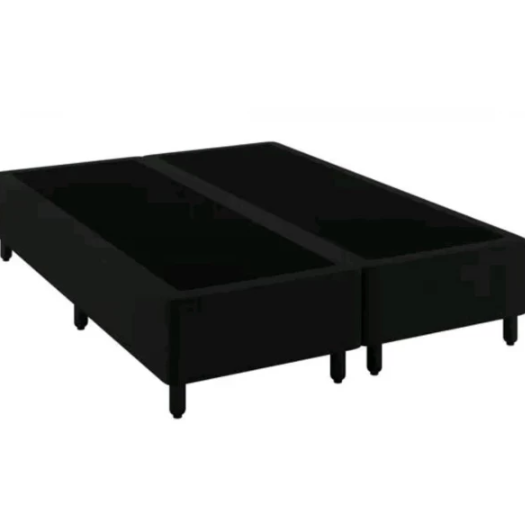 BASE BOX 138X188X27 BIPARTIDA MERON SOFT PRETO
