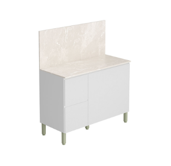 Balcão Art 1200 com 3 Portas, 2 Gavetas | Kits Paraná