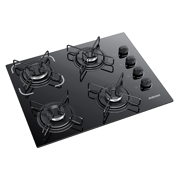 Cooktop 4 Bocas Essencial Itatiaia - Acendimento Automático, Mesa de vidro temperado