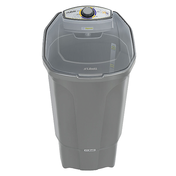 Máquina de Lavar Semi automática Tanquinho 14 kg Prata - Batedor horizontal, Filtro antifelpos, Disp