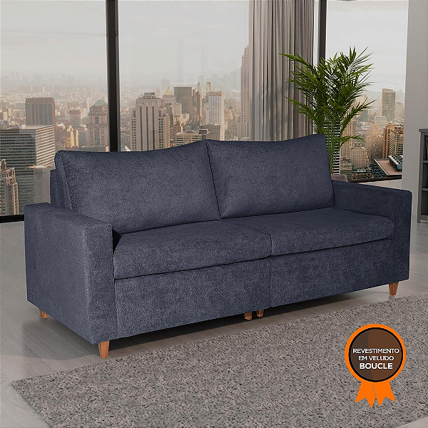 Sofá Living Dior 240 com Pillow | Bom Pastor Estofados