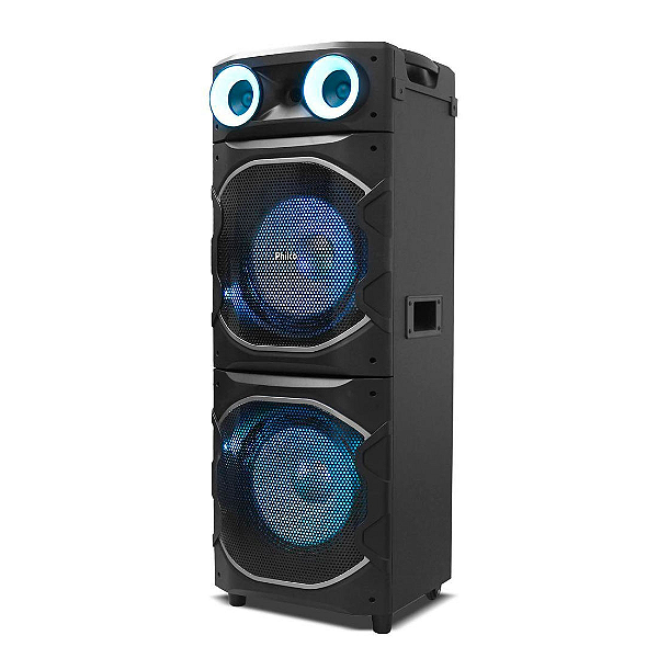 Caixa Acústica PCX24000 2400W Philco, Bluetooth, 2 Woofers de 12