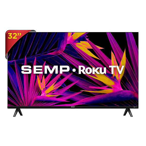 Smart TV 32 32R6610 HD Roku TV com Wi- Fi Dual Band, 3 HDMI | Semp