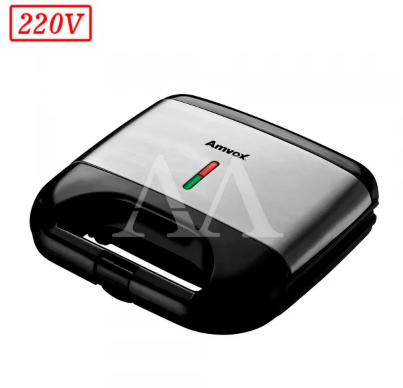 SANDUICHEIRA GRILL AMVOX AMS500 750W 220V PRETA