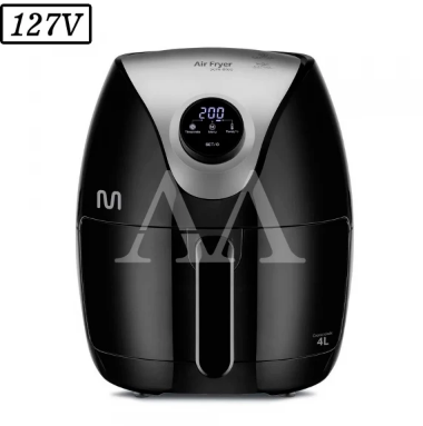 FRITADEIRA 4L MULTILASER AIR FRYER DIGITAL GO205 1500W 127V PRETA