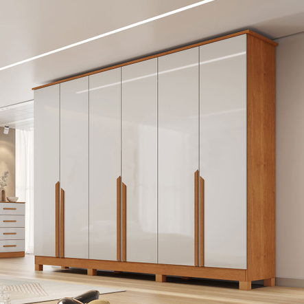 Guarda-Roupa Bianca 6 Portas, 100% MDF | Bianchi