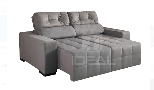 ESTOFADO RETRÁTIL/RECLINÁVEL MOLAS DCORE GRÉCIA ESPUMA HR D30 2 MÓDULOS