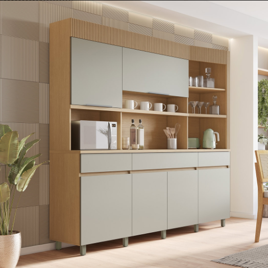 kit Cozinha Realeza 100% MDF | Nesher