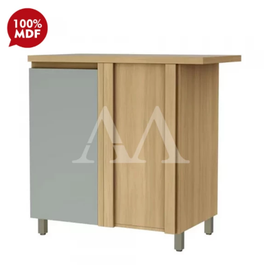 BALCAO NESHER CANTO 1P ABRIR RAINHA 92CM NATURE/VERDE 500735