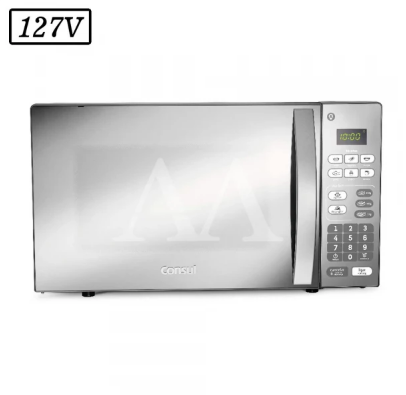 FORNO MICROONDAS CONSUL CM020BF 20L 127V CINZA ESPELHADO