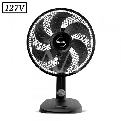 VENTILADOR MALLORY TURBO COMPACT 30CM 6 PAS 3 VEL 127V PRETO/GRAFITE