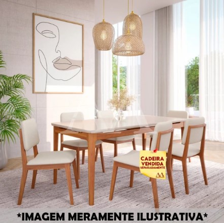 MESA CIMOL BAOBA NATUAME RETANGULAR 180X90 MADEIRA/OFF WHITE