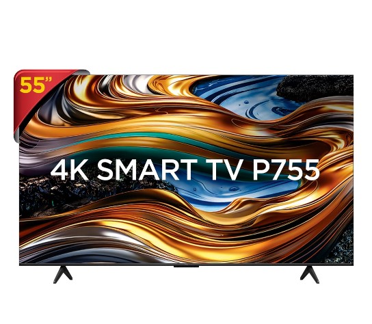 Smart TV LED 55 TCL P755 4K UHD HDR Google TV, HDMI 2.1, com Wi-Fi dual band, Bluetooth e Google Ass