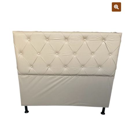 Cabeceira Lua Corino 158x Capitone Cor Bege Premoli