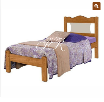 CAMA DE SOLTEIRO MUNIQUE 103X93X197 CM NATURE /OFF / FLEX GABRIELLI MÓVEIS