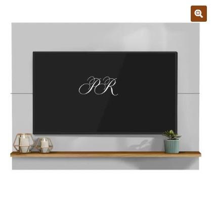 PAINEL VÊNUS BRANCO /NATURE TV 55″ com Prateleira Adaptável 63238 Tebarrot