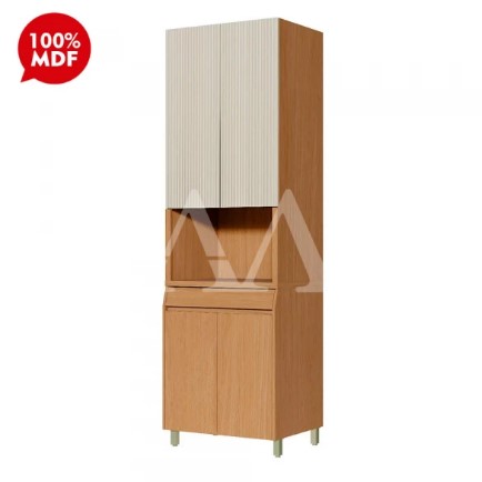 PANELEIRO NESHER 4P 1G SIMONE MENDES 70CM CARVALHO/GREIGE 500959