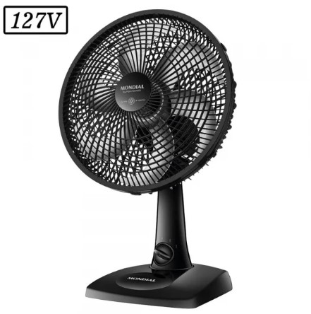 VENTILADOR MONDIAL VSP30B SUPER POWER 30CM 6 PAS 3 VEL 127V PRETO