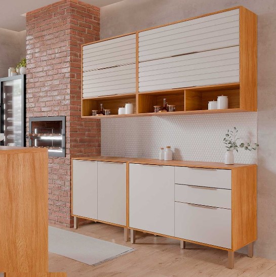 Cozinha Esplêndida 4 módulos, 100% MDF | MGM Móveis