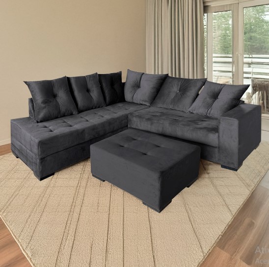 Estofado de Canto Leblon com Puff | Design