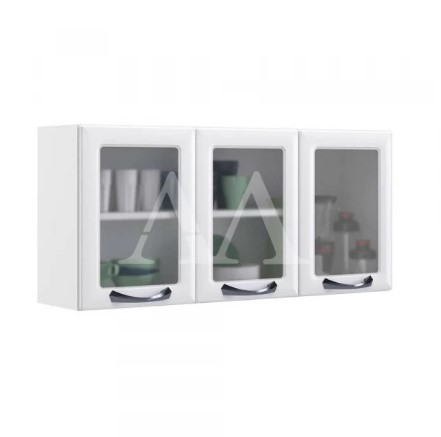 ARMARIO ITATIAIA 3P. ABRIR C/ VIDRO NEW PREMIUM 120 BRANCO 1857