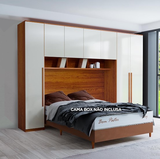 Guarda Roupa Casal Modulado 3 Peças Tivoli 100% MDF | Bom Pastor