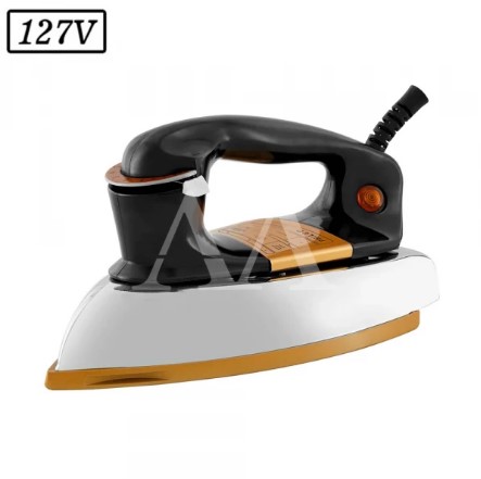 FERRO DE PASSAR PHILCO PFE01P SECO 127V PRETO/DOURADO