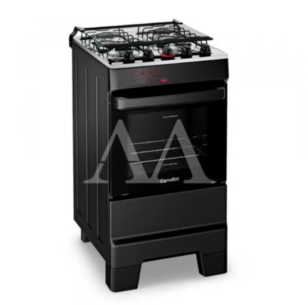 FOGAO 4B ESMALTEC IDEAL TOP 4122 PRETO