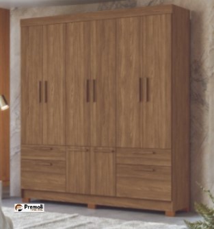 Roupeiro Curitiba 8.4 Santos Andira Cor Jatoba