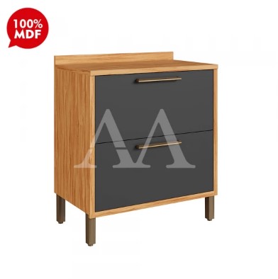 BALCAO RONIPA 1P 1G SYRAH 80CM AMENDOA/CHUMBO