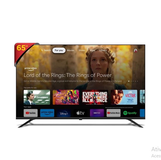 Smart TV Philips Google TV 65" 4K 65PUG7019 - Wi-Fi, Bluetooth 5.1, Chromecast Integrado