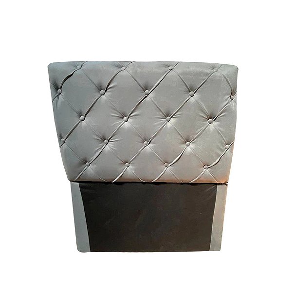 CABECEIRA DE SOLTEIRO LIFESPUMA CAPTONE CINZA