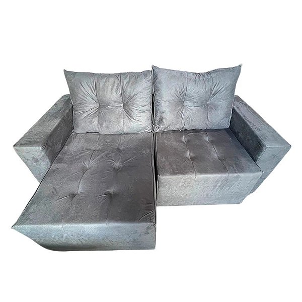 ESTOFADO RG GUATEMALA RETRATIL 1.90 CINZA