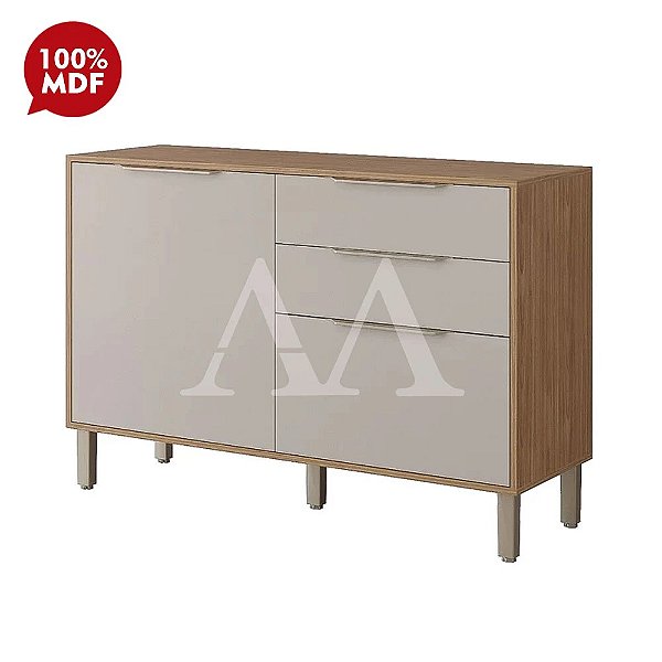 BALCAO MGM 2P 2G DIVINA ESPLENDIDA 120CM CINAMOMO/OFF WHITE