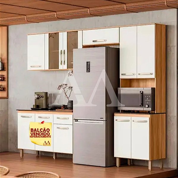 COZINHA NICIOLI FIT FREIJO / OFF WHITE CRISTAL