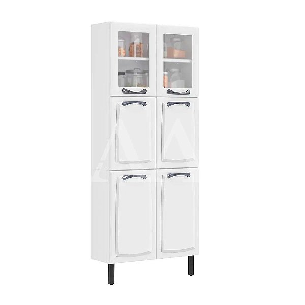 PANELEIRO ITATIAIA 6P. 2 C/ VIDRO NEW PREMIUM 80CM BRANCO 1882