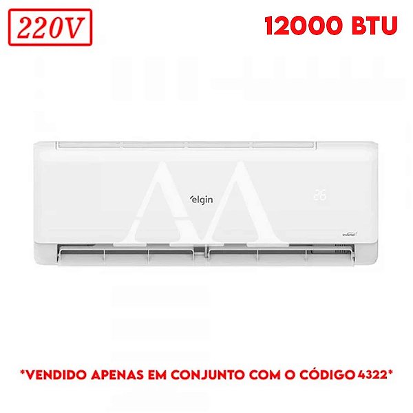 AR CONDICIONADO EVAPORADORA ELGIN SPLIT HIGH WALL ECO INVERTER II C/ WIFI 12000 BTU 220V