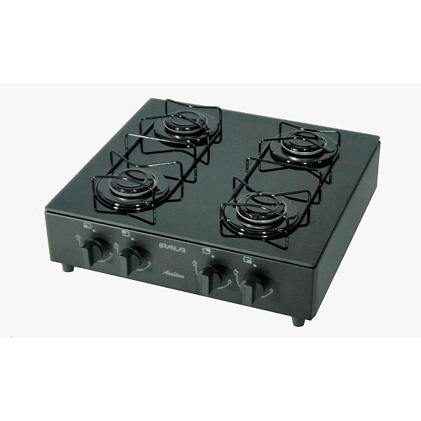 FOGAO 4B BRASLAR COOKTOP ASIATICO GLASS BLACK
