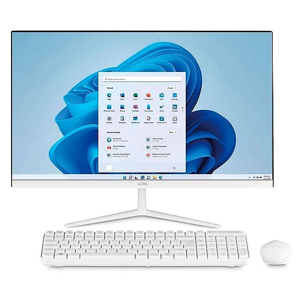 COMPUTADOR MULTILASER ALL IN ONE UB843 23,8 POL 8GB RAM 256GB WIN 11 BRANCO