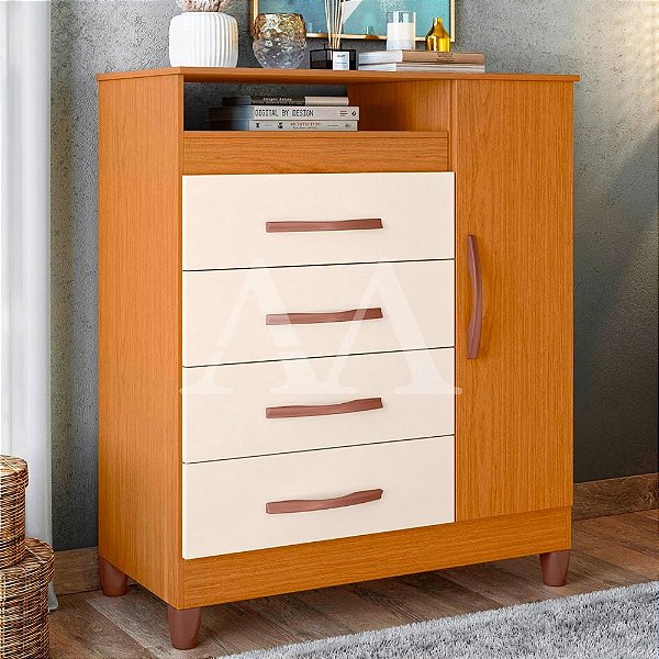 COMODA 4G 1P. ABRIR ALBATROZ TURQUESA CINAMOMO/OFF WHITE