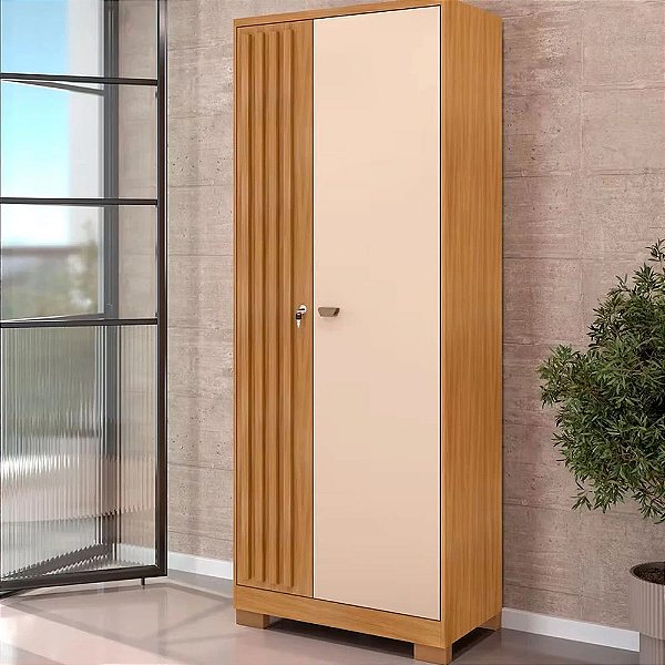 MULTIUSO 2P. ABRIR INCORPLAC 705 C/CHAVE CARVALHO AMERICANO/OFF WHITE