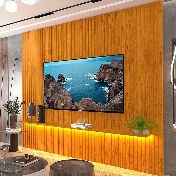 PAINEL GELIUS NOBRE RIPADO 2.3 C/LED NATURALE