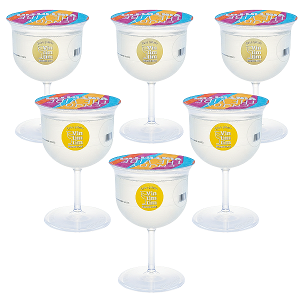 Kit 6 taças de Vintimtim Mix Branco | Vinho na Taça