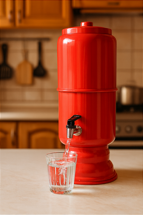 Filtro de Água em Alumínio Com Vela e Boia