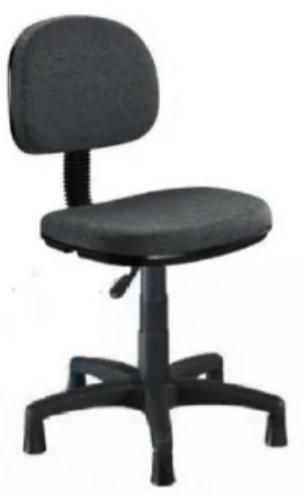 Cadeira costureira NR17 Ergonômica Preta - Base Aranha