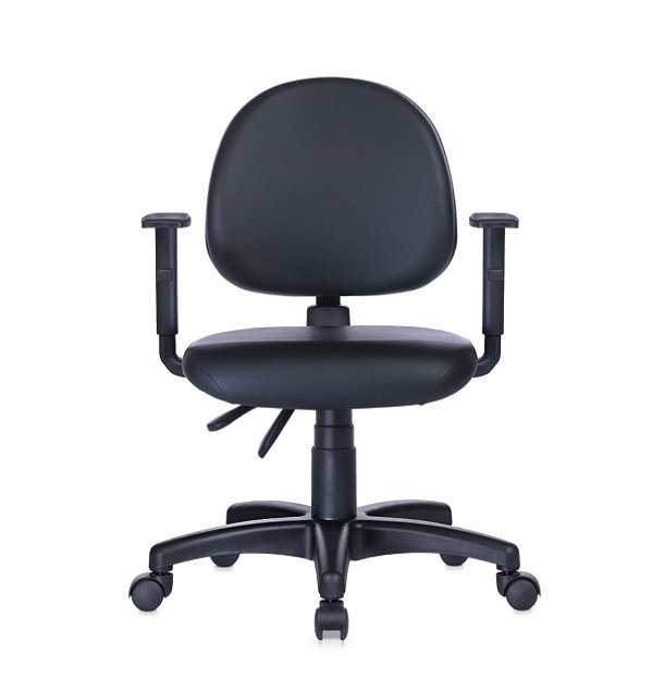 Cadeira Executiva Ergonômica backsysten Nr17 com laudo técnico  -em courino preto