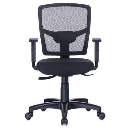 Cadeira Ergonômica Back System NR17 Eco Back Executiva Rhodes Encosto Tela Preta RH105