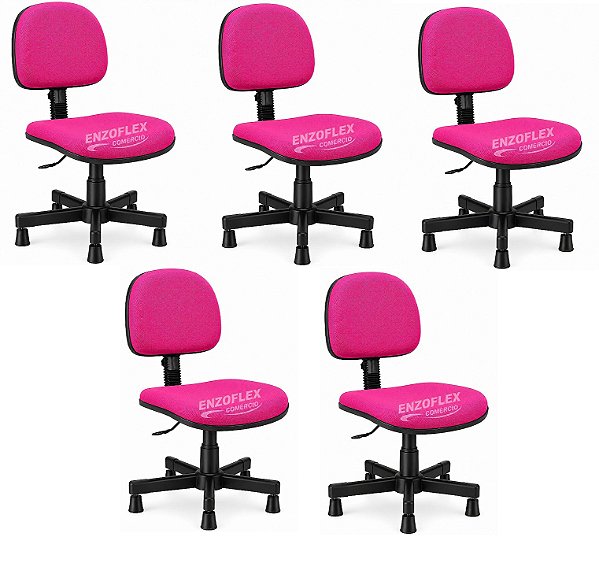 Cadeira para Costureira Nr17 cor Rosa
