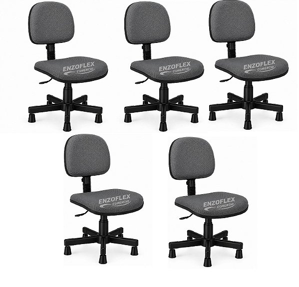 Cadeira para Costureira Nr17 cor Cinza com preto